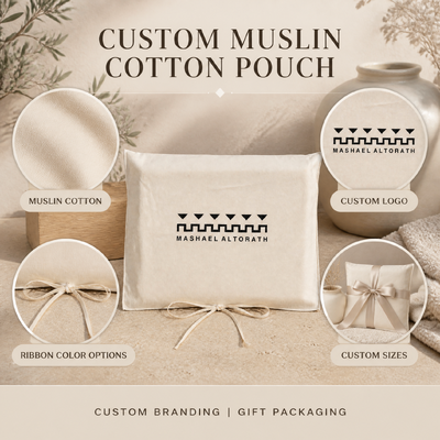 Custom Logo Natural Muslin Cotton Full Flap Cover Gift Bag with Bow Wholesale Reusable Cotton Apparel Envelope Packaging Pouch