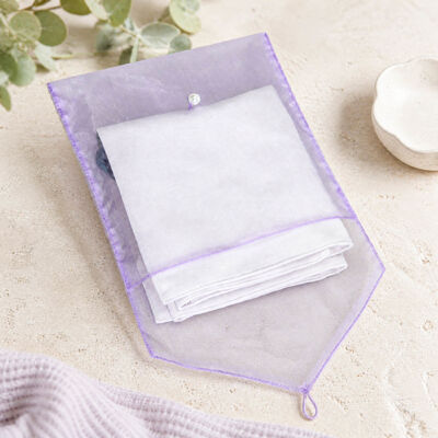 Luxury Organza Envelope Packaging Pouch With Pearl Button Customized Organza Wedding Favor Envelope Gift Bag