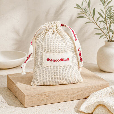 Wholesale Organic Cotton Mesh Soap Toiletries Drawstring Storage Bag Custom Fabric Label Muslin Cotton Perfume Drawstring Pouch