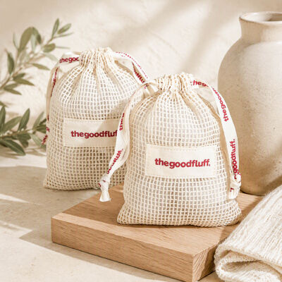 Wholesale Organic Cotton Mesh Soap Toiletries Drawstring Storage Bag Custom Fabric Label Muslin Cotton Perfume Drawstring Pouch