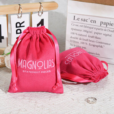 High Quality Velvet Perfume Jewelry Candle Packing Bag With Logo Customized Velvet Drawstring Gift Pouch