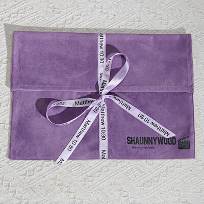 Personalized Suede Envelope Gift Bag With Logo High End Suede Flap Packaging Pouch