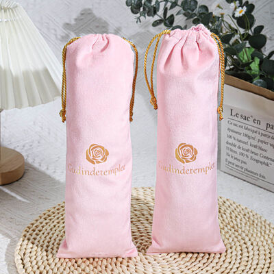 High Quality Velvet Perfume Jewelry Candle Packing Bag With Logo Customized Velvet Drawstring Gift Pouch