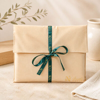Custom Logo Printing Velvet Envelope Clothing Storage Pouch With Ribbon High Quality Khaki Suede Envelope Bag